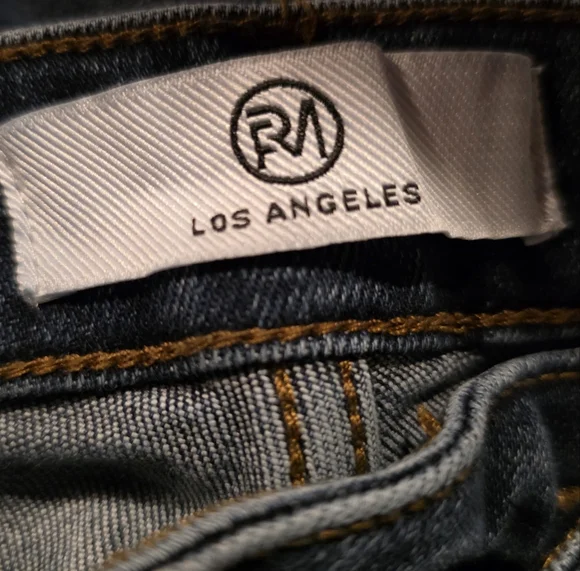 RFM Los Angeles High Rise Straight Jeans Women’s 7/28 Blue - Picture 4 of 4